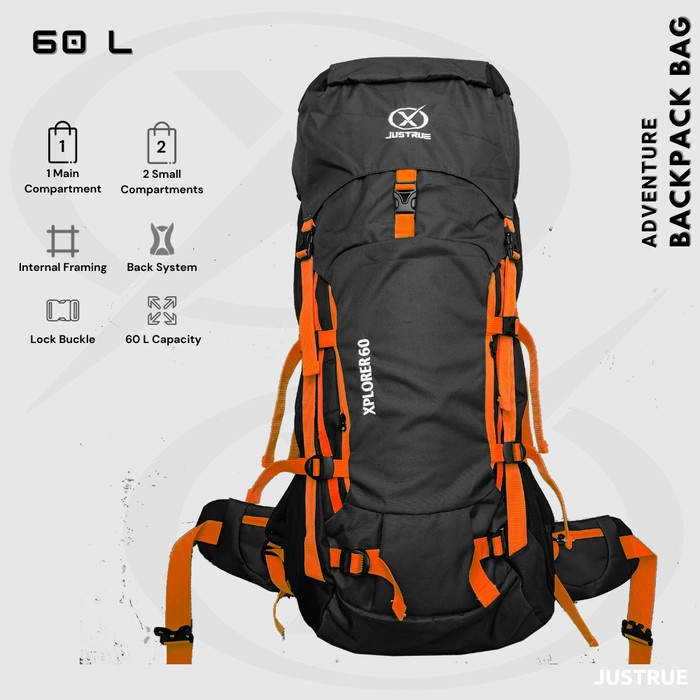 Tas Ransel Gunung 60 Liter Carrier Backpack Internal Frame