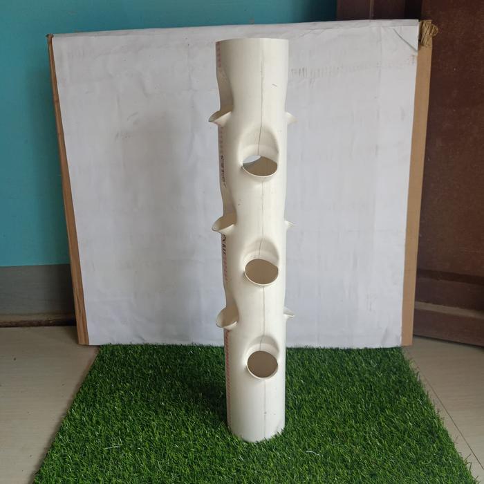 siapkirim- pot tower vertikal hidroponik 3 inchi pralon hidroponik tower