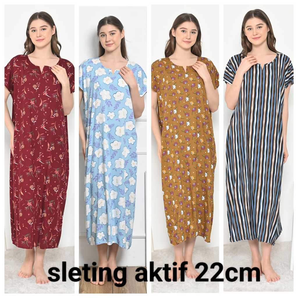 Daster Dstr Rumahan Cwe Halus Sexy Korean Style Dress Cewek Dewasa Jumbo Tidur Motif Dan Polos Duast