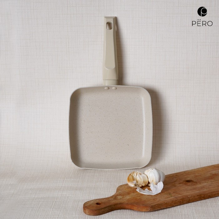 YukBuruanPromobanyak- Pero Wajan Panggang Granite Grill Pan 20cm Anti Lengket