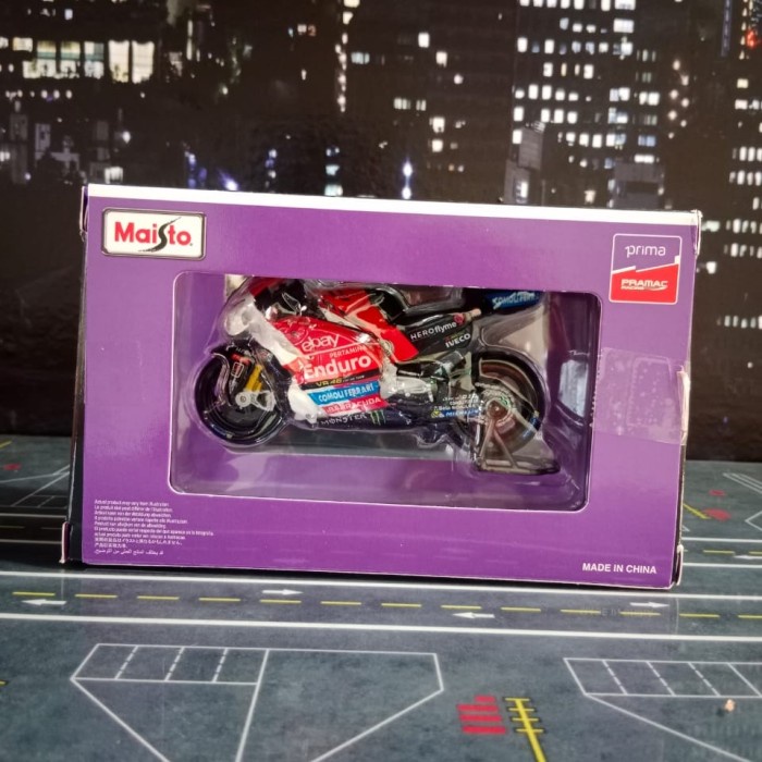 PROMO DIECAST MOTOGP DUCATI DESMOSEDICI CUSTOM MANDALIKA GP 2024 MARCO BEZZECCHI #72 SKALA 18 BY