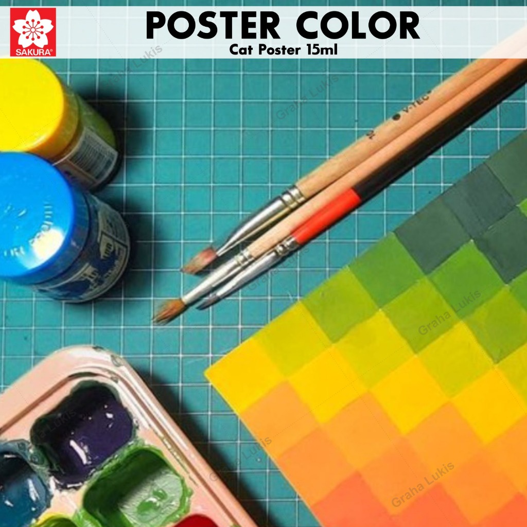 

IK! Sakura Poster Colour 15ml (Warna Umum) - Cat Poster