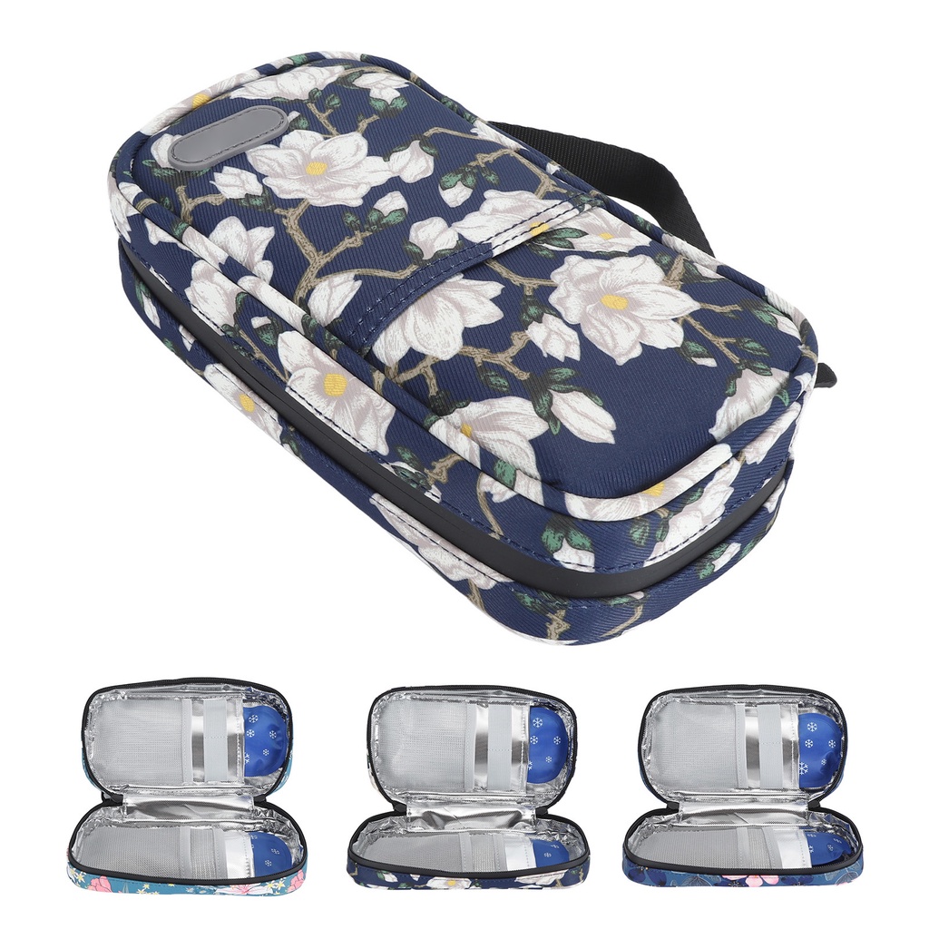 New Insulin Cooler Case Insulated Portable Insulin Cooling Travel Bag with 2 Ice Pack for Insulin Pe