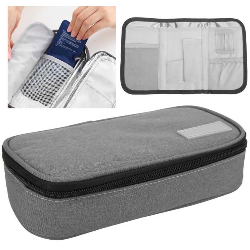 New Insulin Refrigerated Box Portable Waterproof Medicine Ice Bag Cooler Cold Pack Insulin Storage B