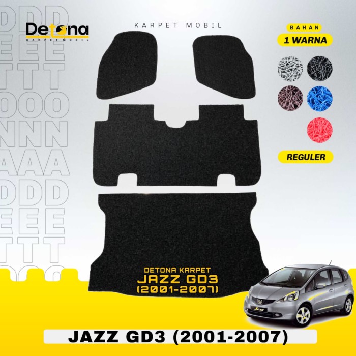 Karpet Mobil Mie Honda Jazz Gd3 (2001-2007) / Karpet Mie Mobil Honda Jazz Gd3 (2001-2007)