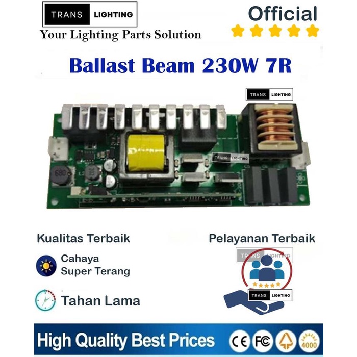 Ballast Beam 230W 7R Komponen Moving Head Beam 230