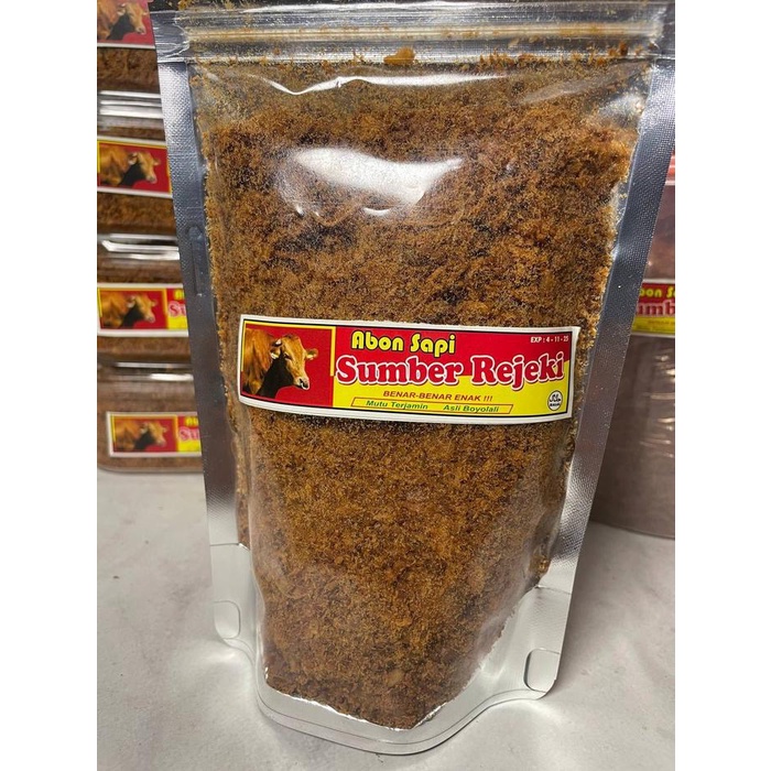 

Abon Sapi Sumber Rejeki Asli Boyolali 250g Pouch Zipper Tanpa MSG dan GMO - Garlic, Kripik Cemilan