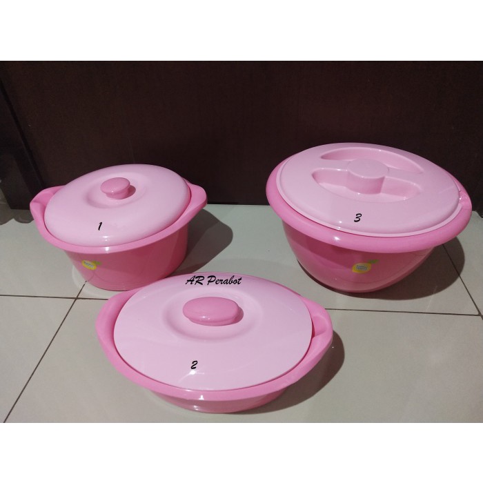 silahkan- Wadah Sayur/Basi Tutup PINK Golden Lemon BTBT 169- BTL 182- BTBB 183