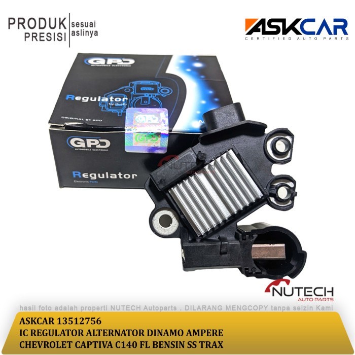 IC REGULATOR ALTERNATOR DINAMO AMPERE CHEVROLET CAPTIVA C140 FL BENSIN SS TRAX