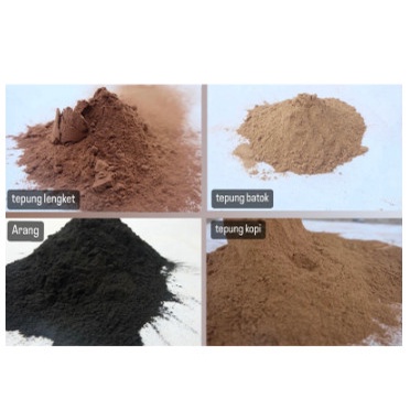 

HARGA GROSIR Kemasan 50 kg - Tepung Kayu Lengket - Arang - Tepung Kulit Kopi - Tepung Batok