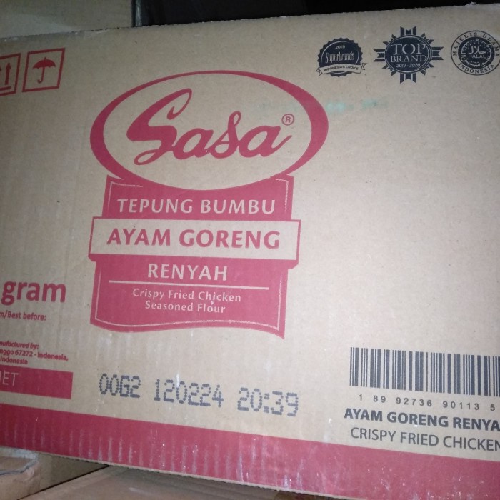 

TERLARIS! Tepung Sasa Ayam Goreng 900 gr Perdus 12 Pcs