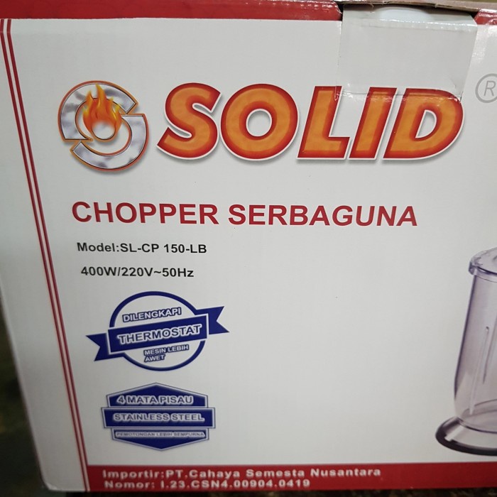SALE CHOPPER SOLID 1.5 LITER JKL
