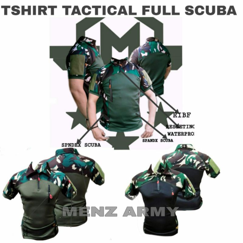 (NEW) BAJU TACTICAL BDU/FULLSPANDEK SCUBA/yg lagi trend &buming