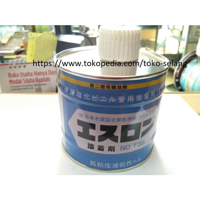 

LEM PIPA PVC SEKISUI 500GRAM LEM AIBON JEPANG BENING 500 GR SERBAGUNA