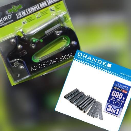 

STEPLES 3 IN 1 TEKIRO + ISI STEPLES REFILL STAPLER GUN 3IN1 3 BENTUK