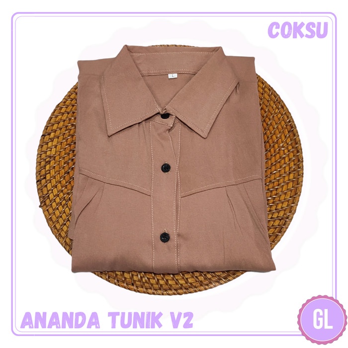 TUNIK ANANDA V2 BAJU ATASAN TUNIK MUSLIM WANITA