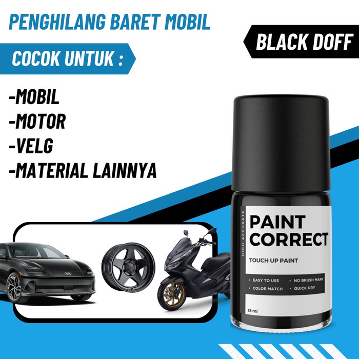 CAT OLES PENGHILANG BARET MOBIL MOTOR BLACK MATTE DOFF