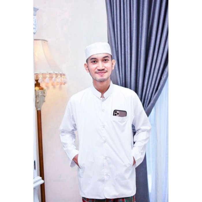 Promo Baju Koko Semi Jas Pria Baju Muslim Semi Jas Eufrat Lengan Panjang Original