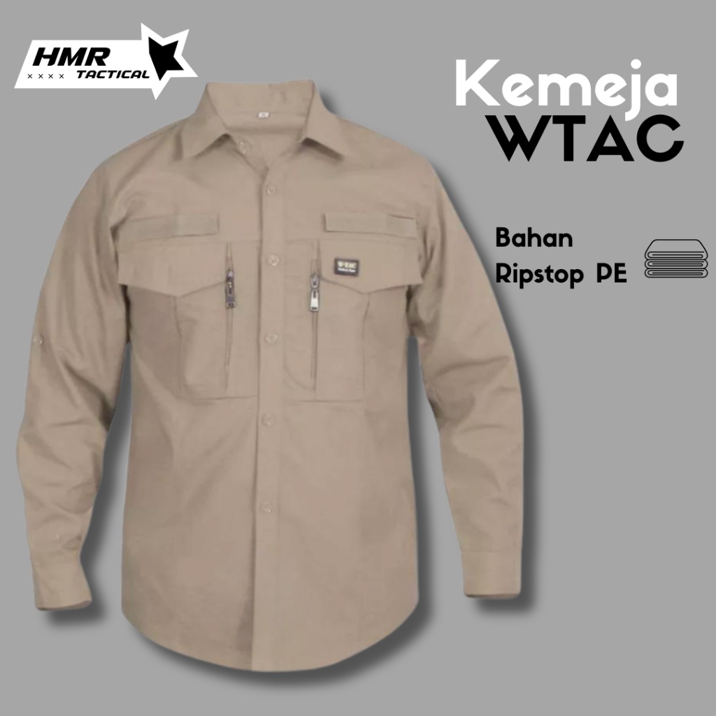 Kemeja WTAC Lengan Panjang Murah/Kemeja lapangan/PDL Kerja