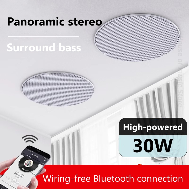 Home Theatre Sound Audio System 30W Big Power Host Embedded Type Ceiling Speaker Bluetooth