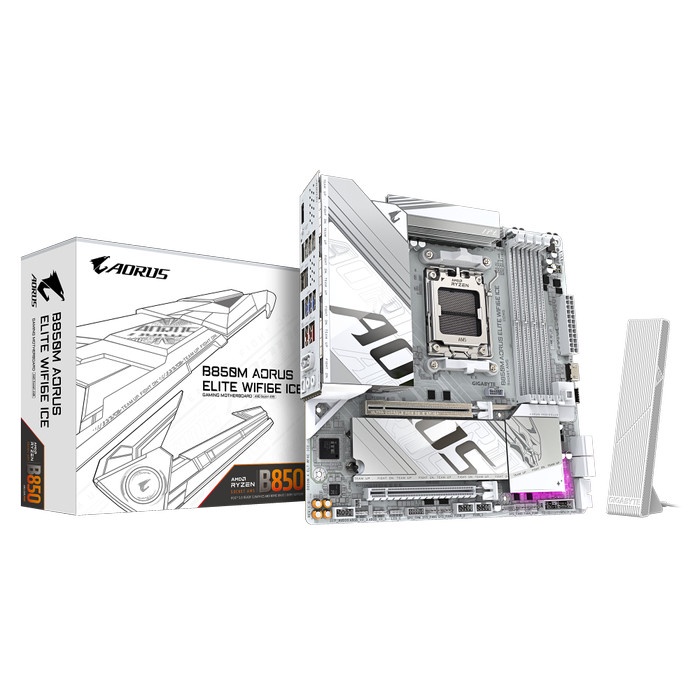 Ready GIGABYTE B850M AORUS ELITE WIFI 6E ICE SOCKET AM5