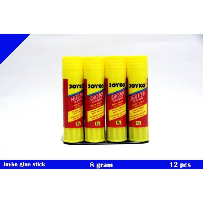 

New JOYKO LEM STIK / GLUE STICK isi 12 pcs Lem kertas murah 8 gram