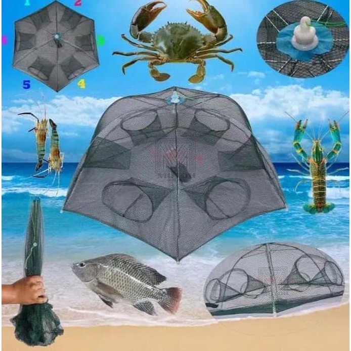 Ready Perangkap Ikan Udang Bubu Penangkap 6 Lubang Jaring Pancing Sungai