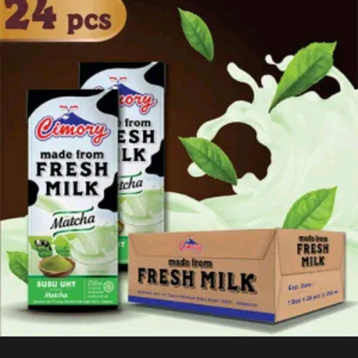 

susu UHT Cimory matcha 250ml 1dus isi 24pcs