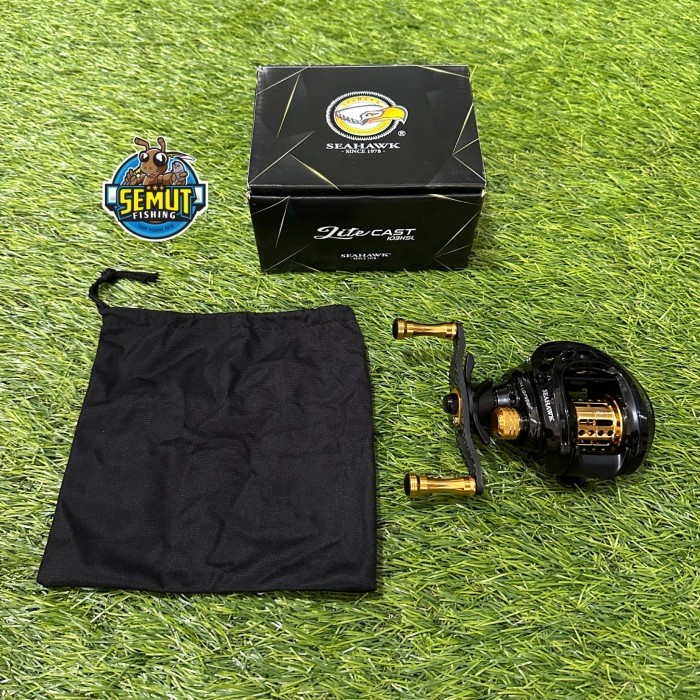 Ready REEL BAITCASTING SEAHAWK LITE CAST 103HSL SHALLOW SPOOL BAIT FINESSE