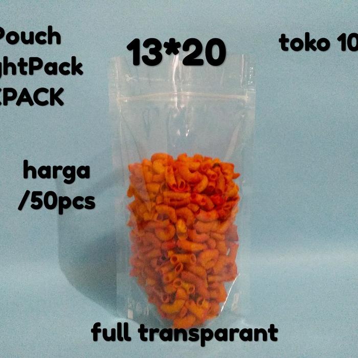 GEMA.GEMILANG PLASTIK STANDING POUCH BENING 250GR/13X20CM MERK KPACK