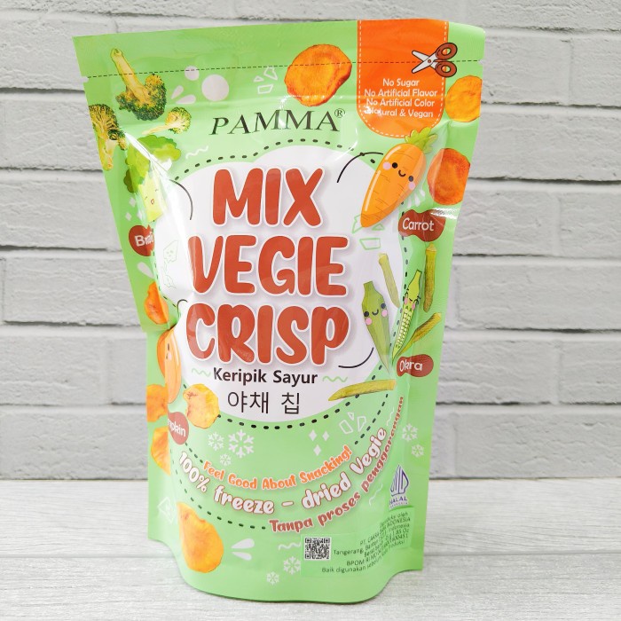 

Lalaa_Store Pamma Mix Veggie Mix Fruit Crisp Whole Strawberry Buah Sayuran Kering Vegetarian Vegan