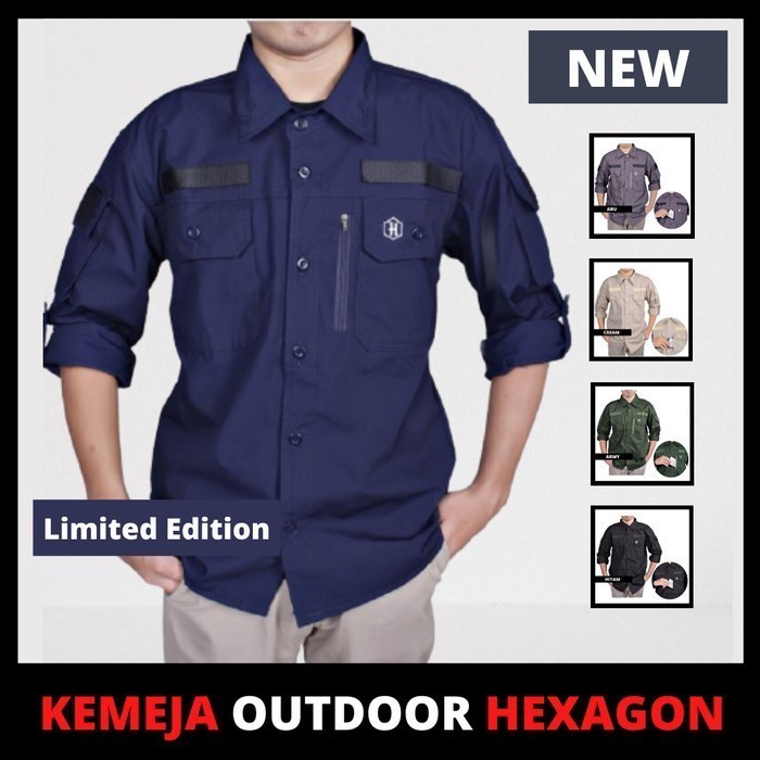 Navero-Kemeja PDL Lapangan Tactical Lengan Panjang Outdoor Baju Taktikal Pdh