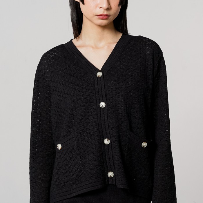 New This Is April Kardigan Rajut Wanita Lengan Panjang Outerwear Casual Madilyn Knit Top Ivory Dan