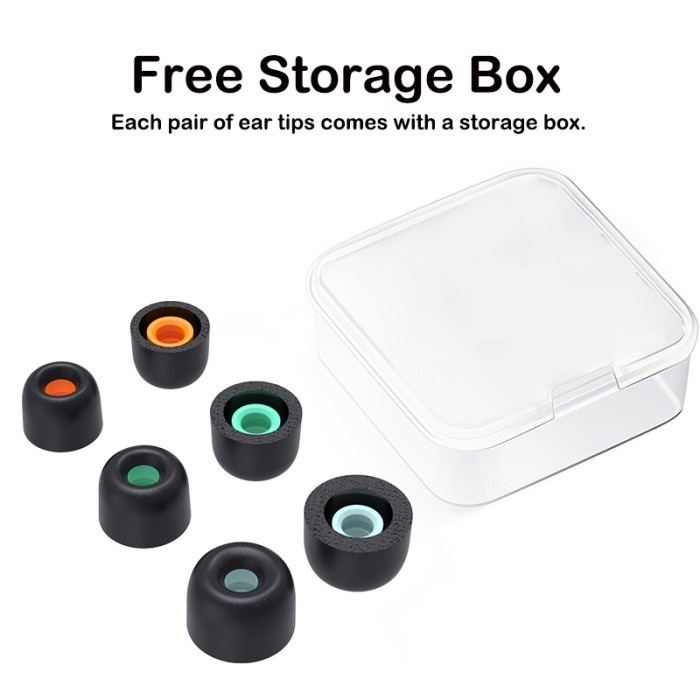 Eartips TWS Memory Foam JBL Samsung Jabra Ear Tips