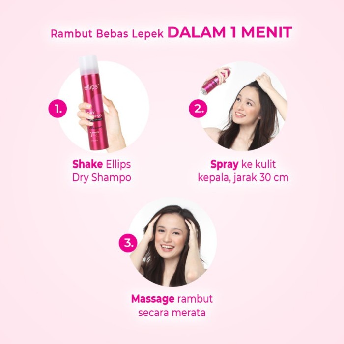 Ellips Dry Shampoo Kering Shampo Kering Bedak Rambut Spray Dry Best Seller