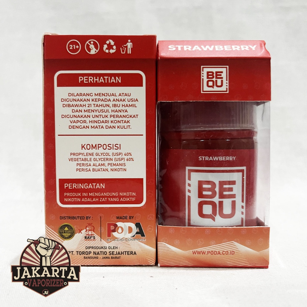 BEQU STRAWBERRY 60ML 3MG BY RAYS DISTRIBUTION X FVS