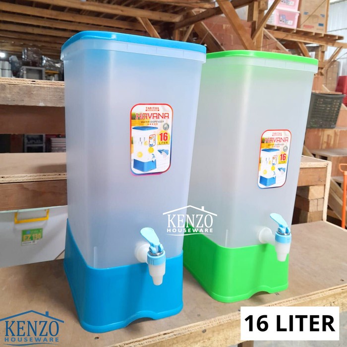 Tempat Es + Keran 16 Liter Water Dispenser Minuman Es Teh Sirup MURAH