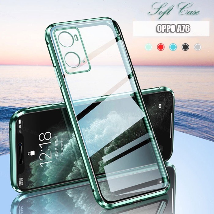 Oppo A76 A96 Soft Clear Case Silicone Phone Transparent Luxury Cover