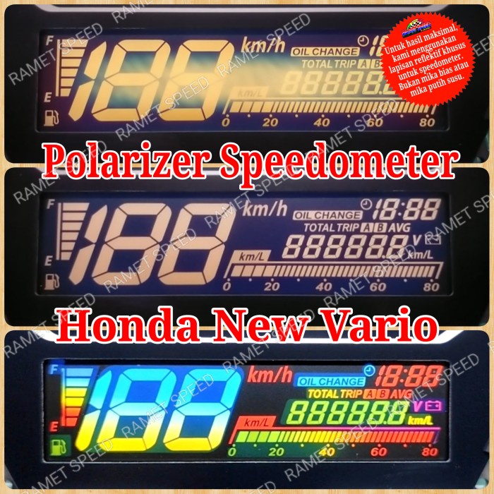 Polarizer speedometer honda vario po speedometer honda vario