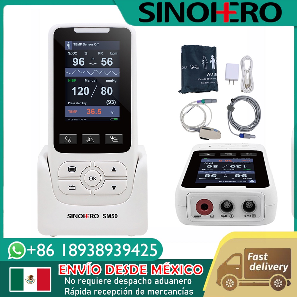 NEW Mexico Warehouse Handheld Vital Signs Monitor Hospital Clinical Portable Rate Patient Monitor SP