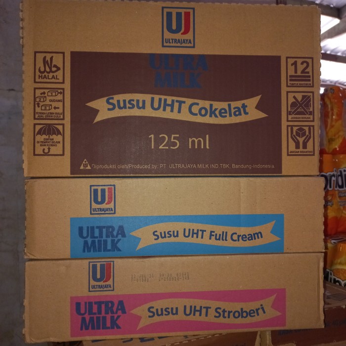 

Ultra susu uht 125ml, 1dus isi 40pcs@125ml