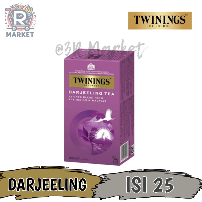 

Twinings Darjeeling Tea Teh Celup Isi 25 Tea Bags