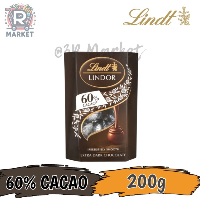 

Lindt Lindor 60% Cacao Extra Dark Chocolate