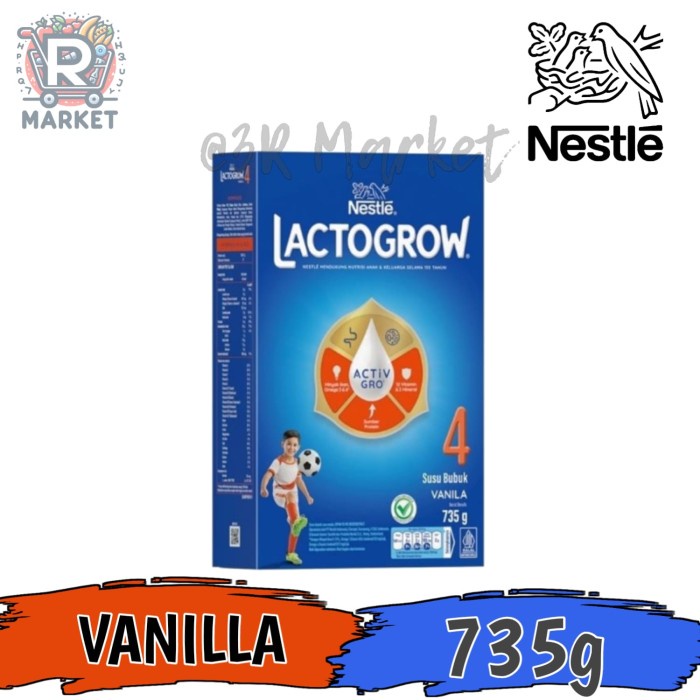 

Nestle Lactogrow 4 Rasa Vanilla Susu Anak 3-5 Tahun Kemasan Box