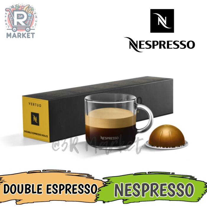 

Nespresso Vertuo Double Espresso Dolce Coffee Capsule / Kapsul Kopi
