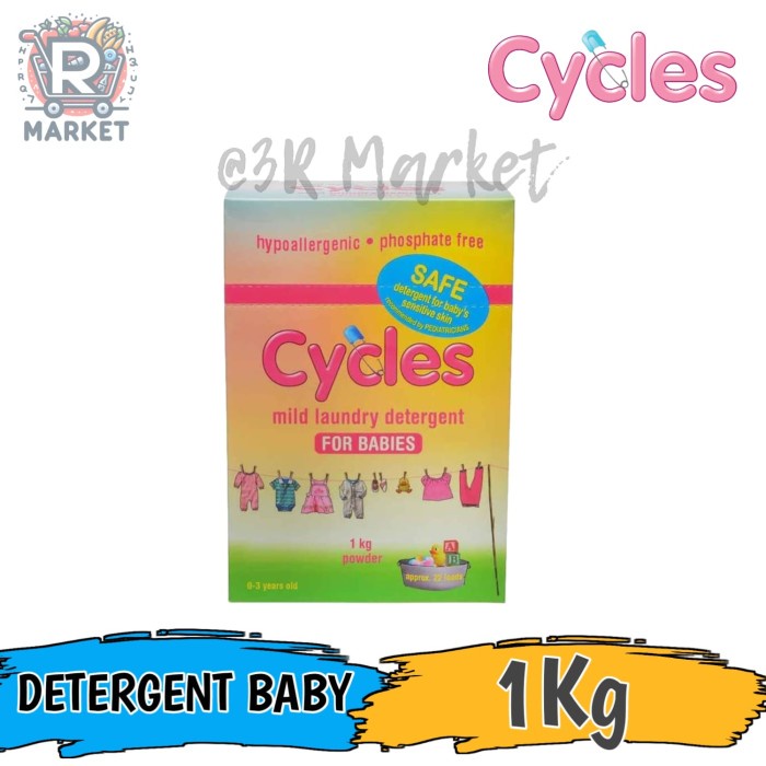 

Cycles Mild Laundry Detergent Powder For Babies