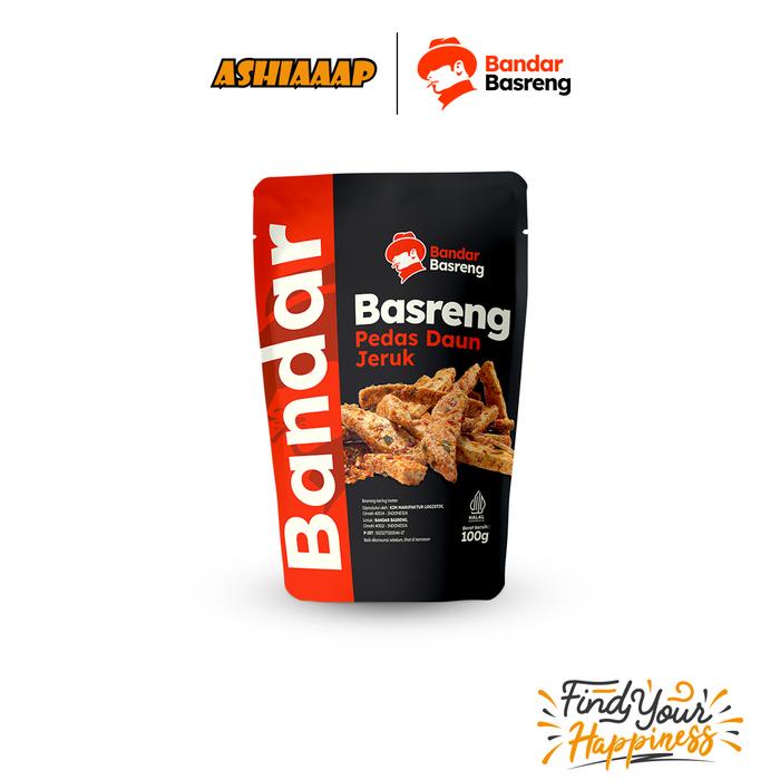 

GN752 ASHIAAAP X Bandar Basreng Pedas Daun Jeruk Bakso Goreng Cemilan Instan 100gr OBRAL