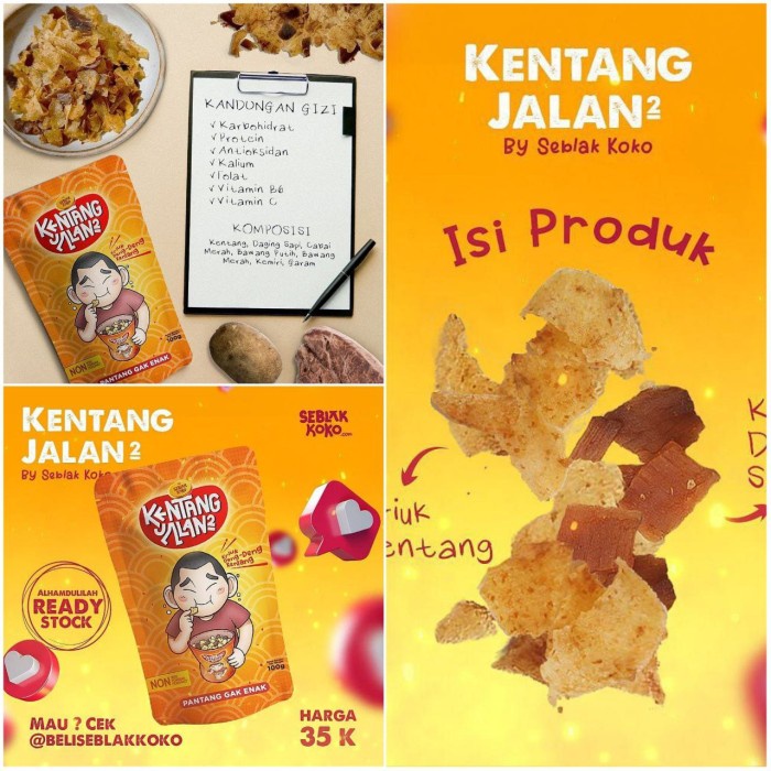 

RJ532 Kentang Jalan Jalan By Seblak Koko Cemilan Instan Ringan TERMURAH
