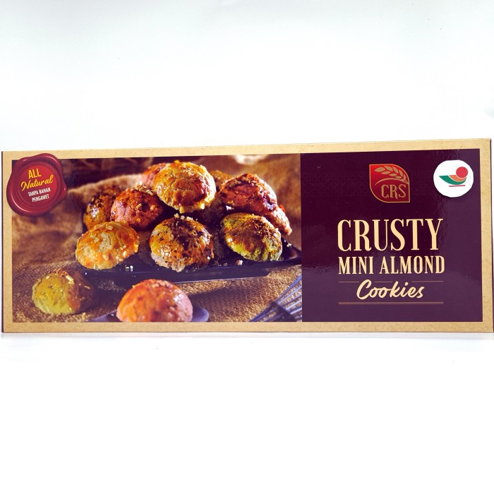 

STOK TERBATAS CRS CRUSTY MINI ALMOND COOKIES 200gr KUE KERING OLEH KHAS SURABAYA ZU501