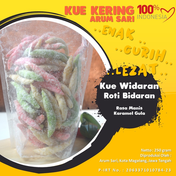 

DISKON Kue Kering Widaran Roti Bidaran Manis Oleh Oleh Magelang 250 gr UP325